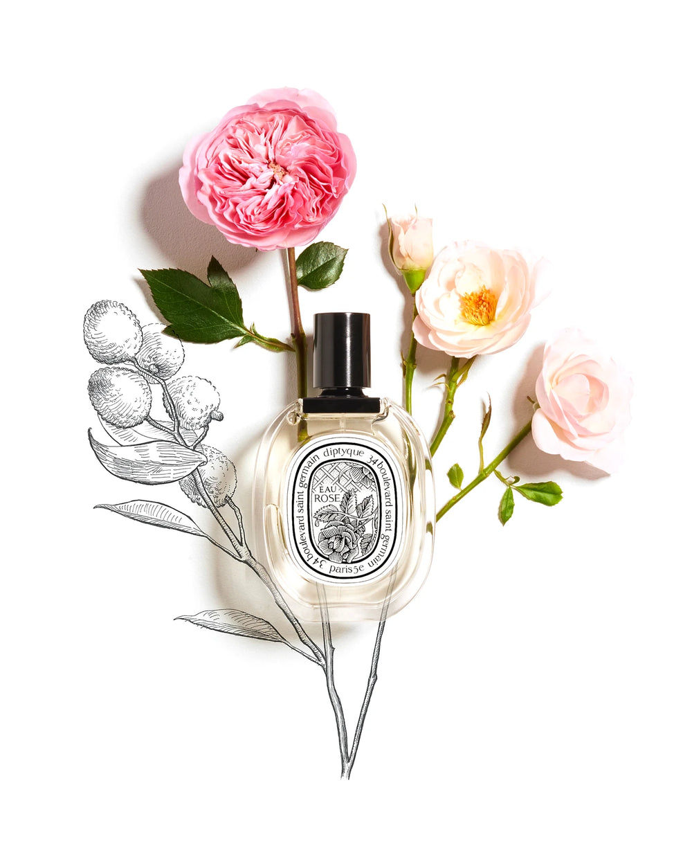 Diptyque Eau Rose Eau de Toilette (100ml) – afbeelding 3